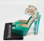 Jimmy Choo Pre-owned Leather sandals Green Dames - Thumbnail 9