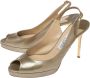 Jimmy Choo Pre-owned Leather sandals Green Dames - Thumbnail 3