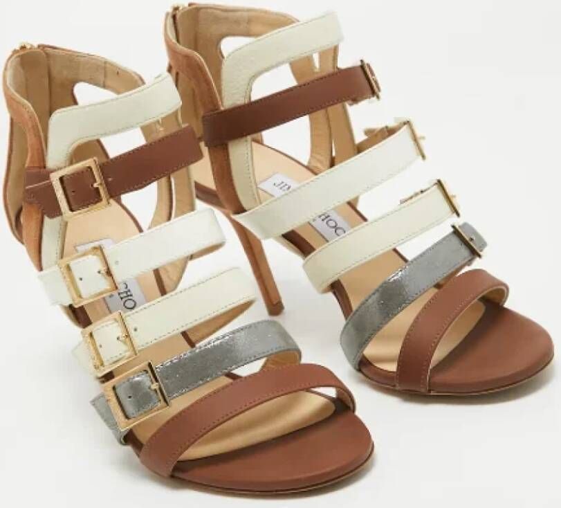 Jimmy Choo Pre-owned Leather sandals Multicolor Dames