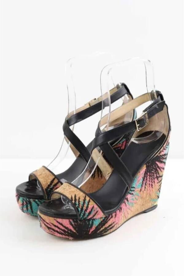 Jimmy Choo Pre-owned Leather sandals Multicolor Dames