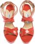 Jimmy Choo Pre-owned Leather sandals Orange Dames - Thumbnail 2