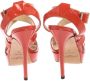 Jimmy Choo Pre-owned Leather sandals Orange Dames - Thumbnail 4