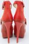 Jimmy Choo Pre-owned Leather sandals Orange Dames - Thumbnail 5