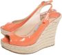 Jimmy Choo Pre-owned Leather sandals Orange Dames - Thumbnail 3