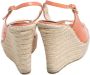 Jimmy Choo Pre-owned Leather sandals Orange Dames - Thumbnail 4