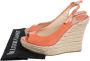 Jimmy Choo Pre-owned Leather sandals Orange Dames - Thumbnail 7