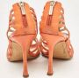 Jimmy Choo Pre-owned Leather sandals Orange Dames - Thumbnail 5