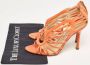 Jimmy Choo Pre-owned Leather sandals Orange Dames - Thumbnail 9