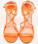 Jimmy Choo Pre-owned Leather sandals Orange Dames - Thumbnail 3