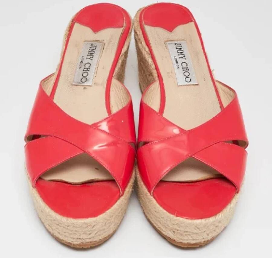 Jimmy Choo Pre-owned Leather sandals Pink Dames