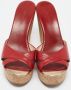 Jimmy Choo Pre-owned Leather sandals Red Dames - Thumbnail 3