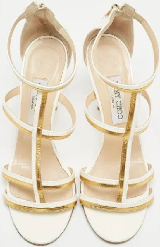 Jimmy Choo Pre-owned Leather sandals White Dames