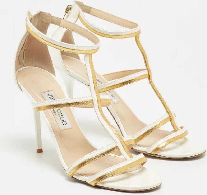 Jimmy Choo Pre-owned Leather sandals White Dames