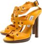 Jimmy Choo Pre-owned Leather sandals Yellow Dames - Thumbnail 3