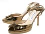Jimmy Choo Pre-owned Leather sandals Yellow Dames - Thumbnail 3