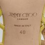 Jimmy Choo Pre-owned Leather sandals Yellow Dames - Thumbnail 8