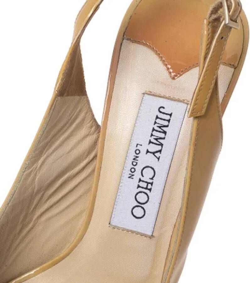 Jimmy Choo Pre-owned Leather sandals Yellow Dames