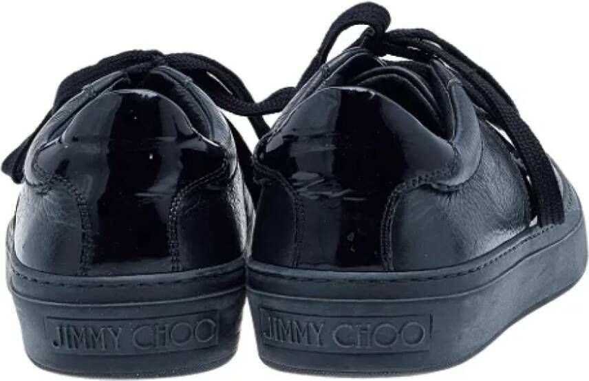 Jimmy Choo Pre-owned Leather sneakers Black Dames