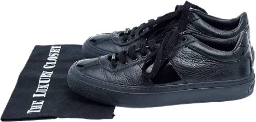 Jimmy Choo Pre-owned Leather sneakers Black Dames