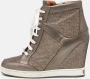 Jimmy Choo Pre-owned Leather sneakers Gray Dames - Thumbnail 2
