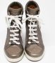 Jimmy Choo Pre-owned Leather sneakers Gray Dames - Thumbnail 3