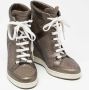 Jimmy Choo Pre-owned Leather sneakers Gray Dames - Thumbnail 4