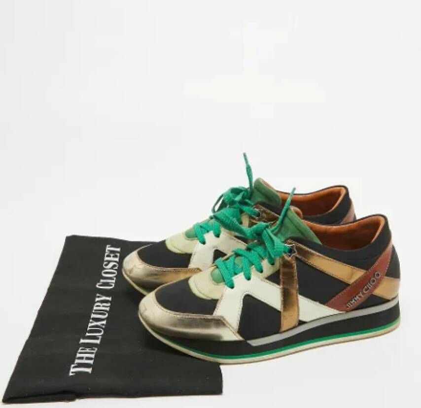 Jimmy Choo Pre-owned Leather sneakers Multicolor Dames