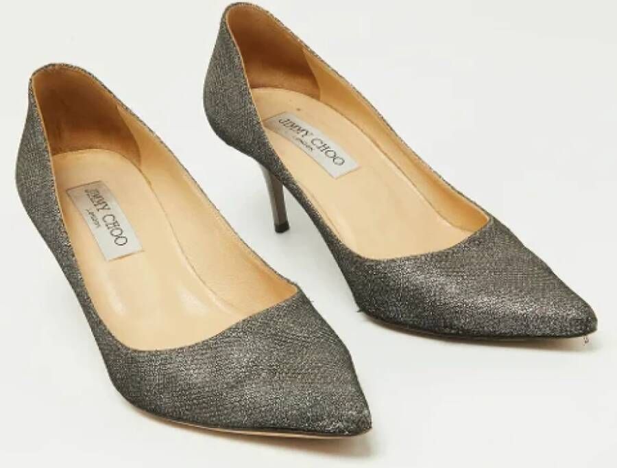 Jimmy Choo Pre-owned Mesh heels Gray Dames