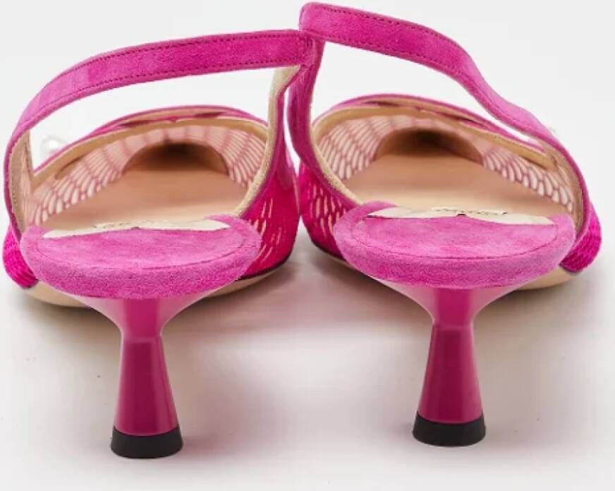 Jimmy Choo Pre-owned Mesh heels Pink Dames