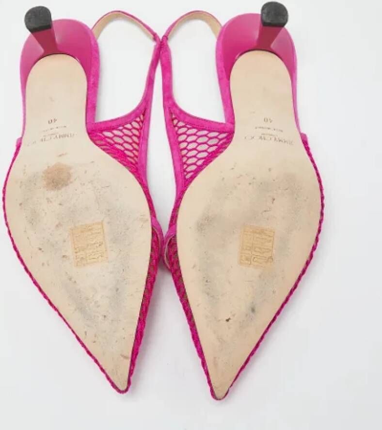 Jimmy Choo Pre-owned Mesh heels Pink Dames