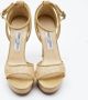 Jimmy Choo Pre-owned Mesh sandals Beige Dames - Thumbnail 3