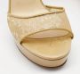 Jimmy Choo Pre-owned Mesh sandals Beige Dames - Thumbnail 8