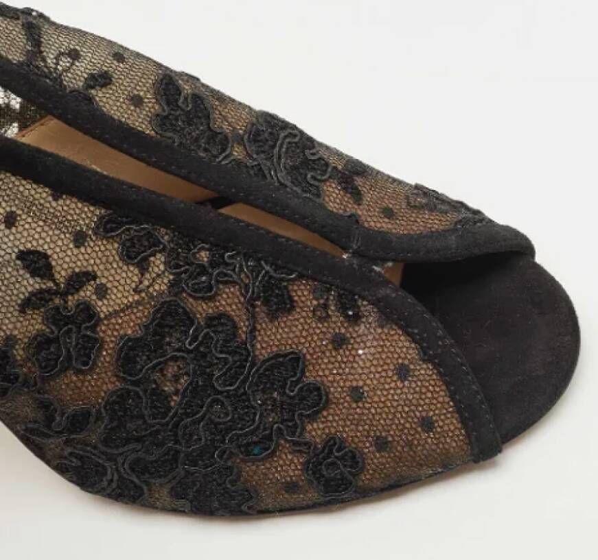 Jimmy Choo Pre-owned Mesh sandals Black Dames