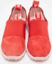 Jimmy Choo Pre-owned Mesh sneakers Red Dames - Thumbnail 3