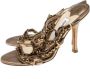 Jimmy Choo Pre-owned Metal sandals Gray Dames - Thumbnail 3