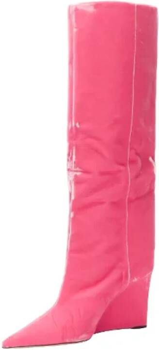 Jimmy Choo Pre-owned Nylon boots Pink Dames