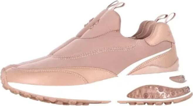 Jimmy Choo Pre-owned Nylon sneakers Pink Dames