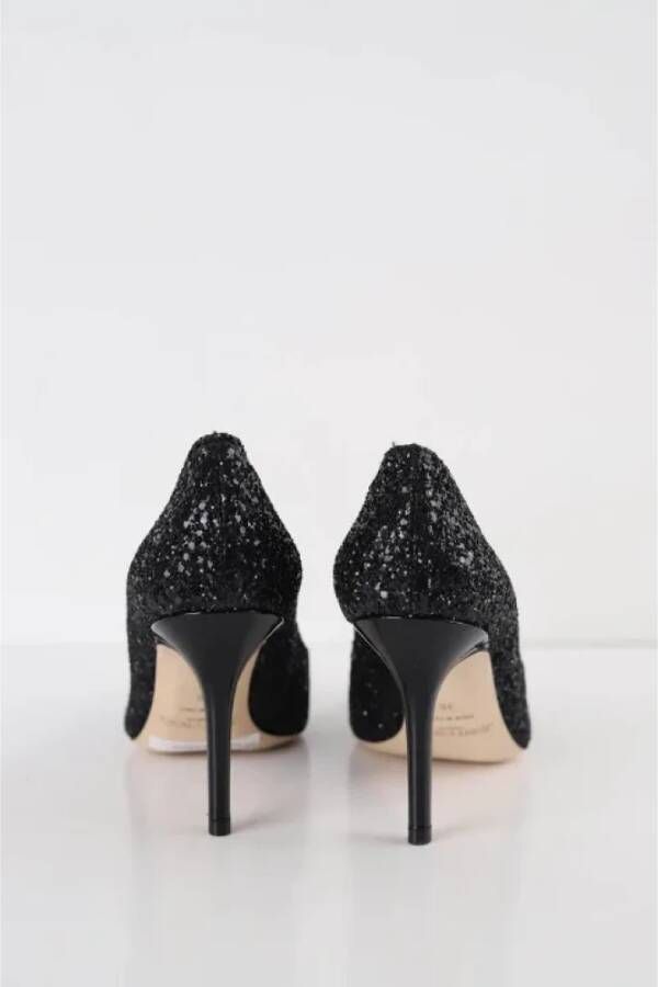 Jimmy Choo Pre-owned Polyester heels Black Dames