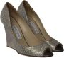 Jimmy Choo Pre-owned Polyester heels Gray Dames - Thumbnail 3