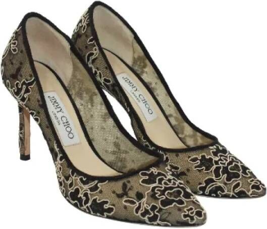 Jimmy Choo Pre-owned Polyester heels Multicolor Dames