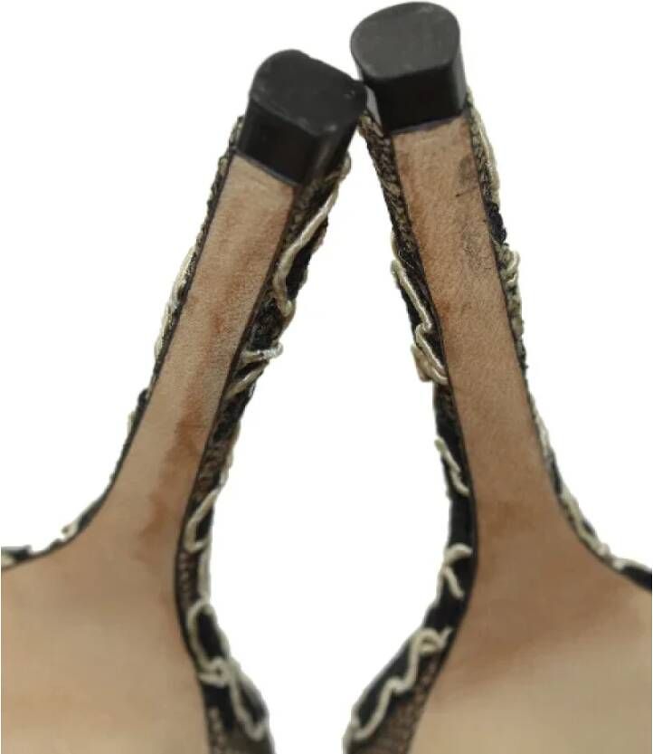 Jimmy Choo Pre-owned Polyester heels Multicolor Dames