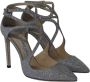 Jimmy Choo Pre-owned Polyester sandals Gray Dames - Thumbnail 3