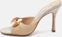 Jimmy Choo Pre-owned Raffia sandals Beige Dames - Thumbnail 2