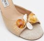 Jimmy Choo Pre-owned Raffia sandals Beige Dames - Thumbnail 7