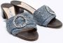Jimmy Choo Pre-owned Raffia sandals Blue Dames - Thumbnail 4