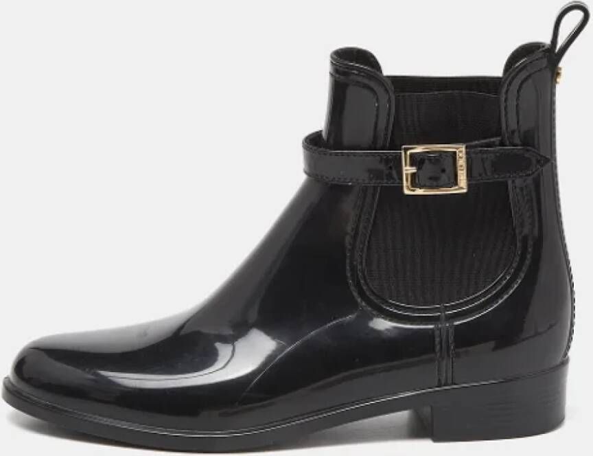 Jimmy Choo Pre-owned Rubber boots Black Dames