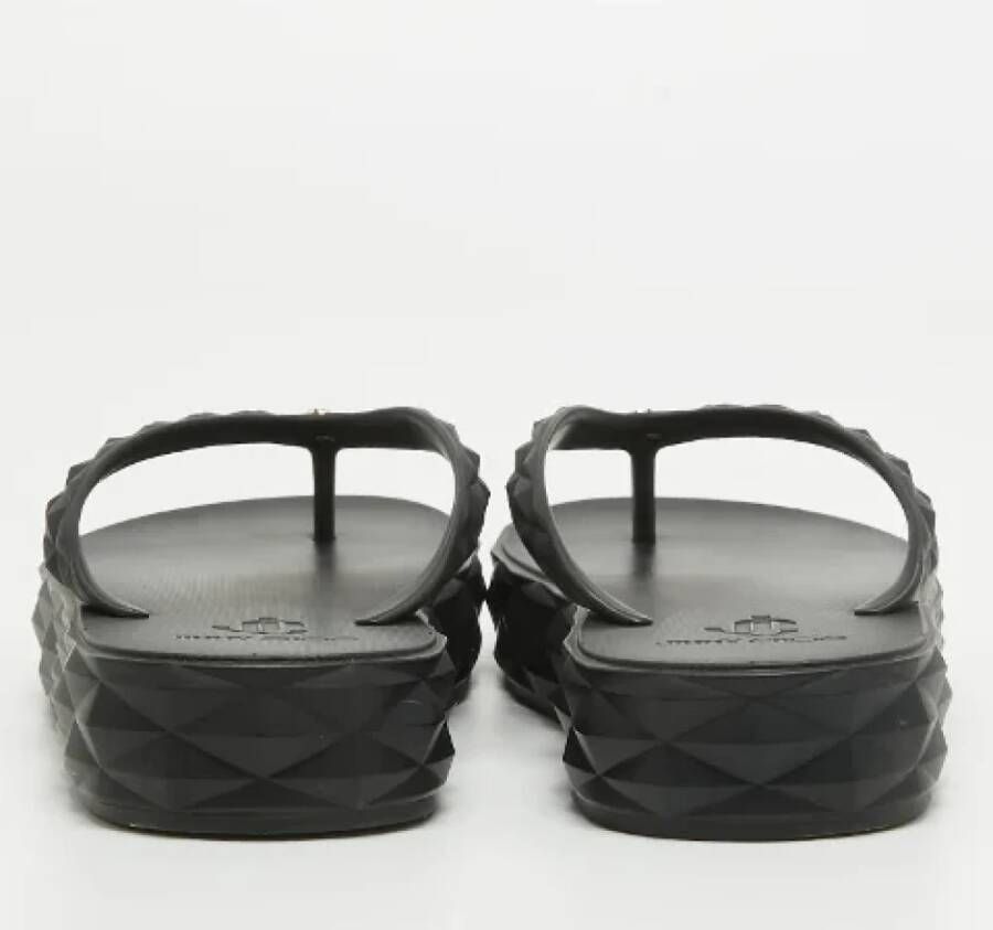 Jimmy Choo Pre-owned Rubber sandals Black Dames