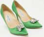 Jimmy Choo Pre-owned Satin heels Green Dames - Thumbnail 3