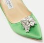 Jimmy Choo Pre-owned Satin heels Green Dames - Thumbnail 6
