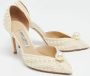 Jimmy Choo Pre-owned Satin heels White Dames - Thumbnail 4
